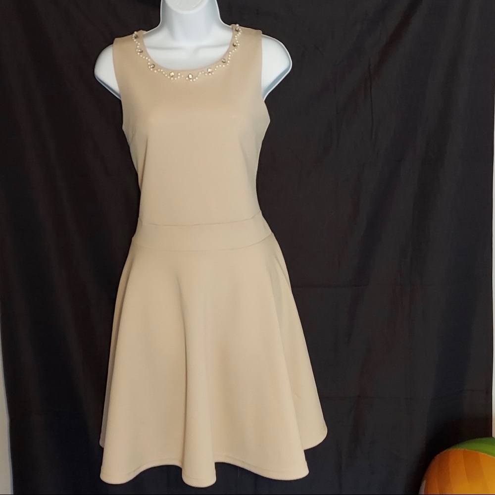 Myan Boutique Pearl Beaded Dress